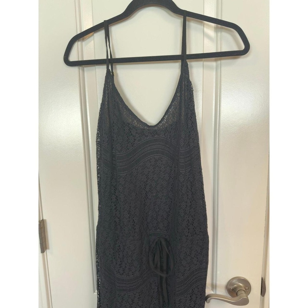 PilyQ Midnight Nina Fringed Dress in black, XS/Small